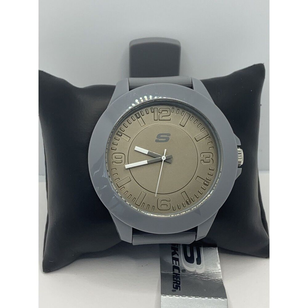 Sketchers SR5011 Men's Gray Silicone Analog Gray Dial Quartz Genuine Watch LW58